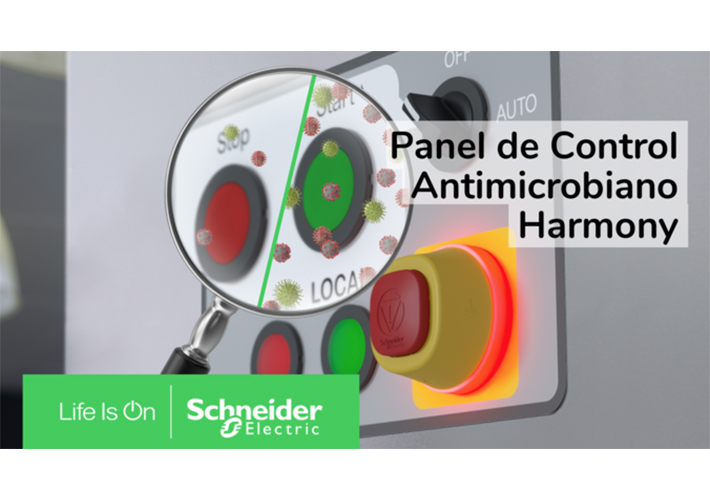 foto noticia Harmony XB5, la gama de pulsadores de Schneider Electric con protección antimicrobios.